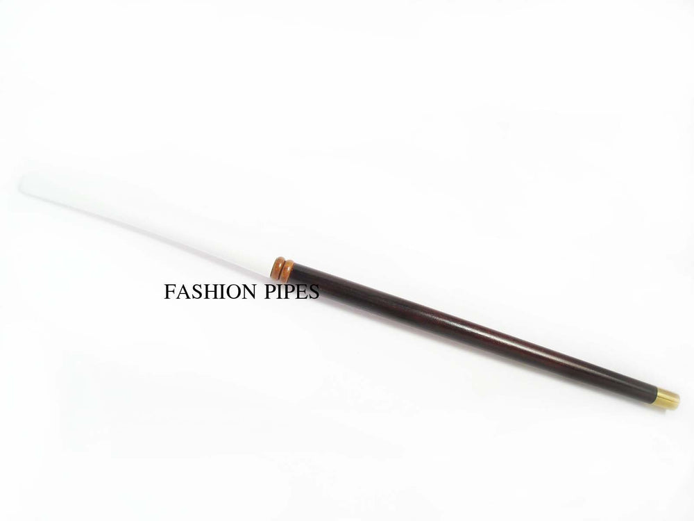 Audrey Hepburn 10.8 Slim Cigarette Holder Dark Brown White Stem !