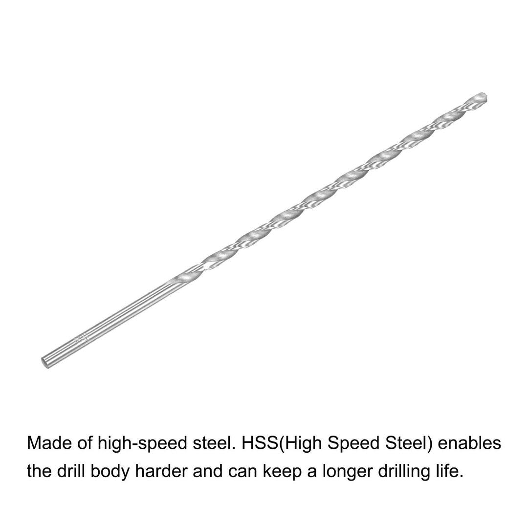 HSS(High Speed Steel) Extra Long Twist Drill Bits, 5.5mm Drill Diameter 250mm Length 2 Pcs