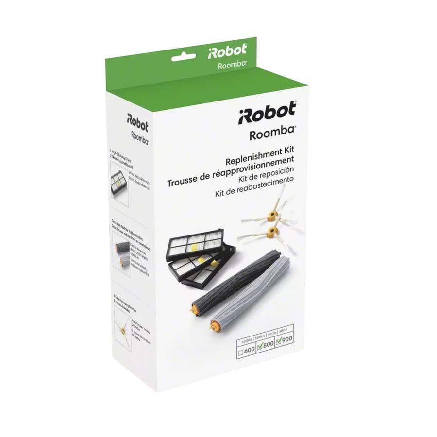 Roomba Authentic Replacement Parts - Roomba 800 and 900 Series Replenishment Kit (3 AeroForce Filters, 2 Spinning Side Brushes, and 1 Set of Multi-Surface Rubber Brushes)