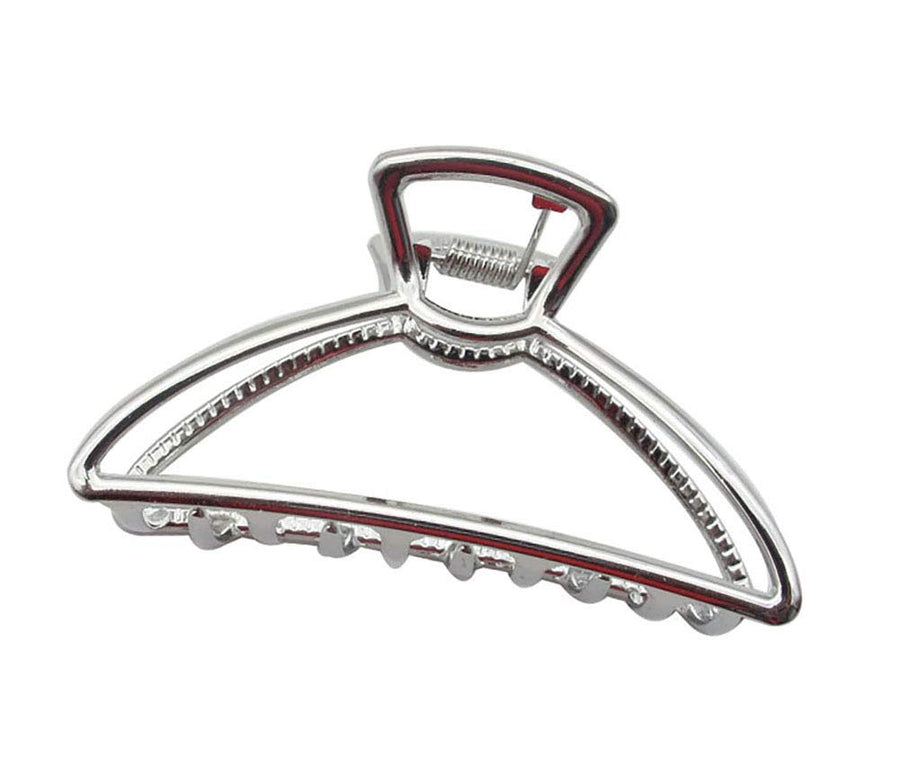 Triangle, Silver: Vintage Metal Hair Claw Hair Jaw Clips Hair Clamp Accessories For Girls Women (Triangle, Silver)