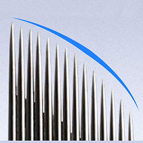 Microblading Needles,Blossm 50PCS 18 U Shape Tattoo Eyebrow Tattoo Needle For 3D Embroidery Manual Microblade Pen Permanent Makeup Supplies(18U)