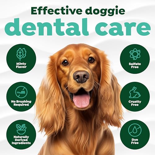 Fresh Breath Dental Foam Spray for Dogs & Cats | Quick Breath Freshener and Teeth Cleaning Solution | Made in The USA | 4.5oz.