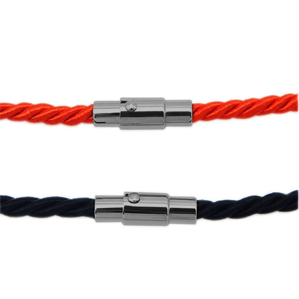 10PCS Black Cord End Caps Bracelet End Caps Locking Bracelet Rope End Cap Cord Ends (Black, 5 mm)