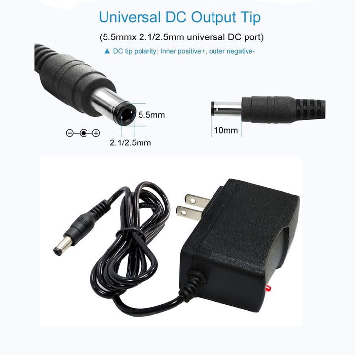 3V 1Amp Power Adapter Supply 100-240 AC to DC 3Volt 1000mA 5.5mmx 2.5mm Plug 3V 1A AC/DC Power Supply Transformer