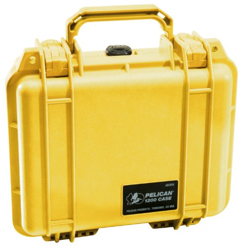 1200 Case with Foam for Camera Yellow