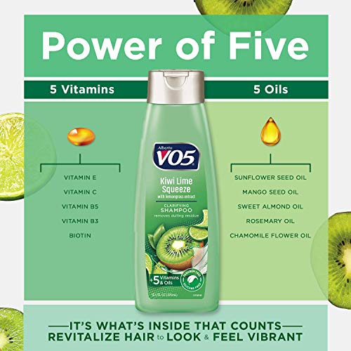 Herbal Escapes Clarifying Shampoo - 12.5 Fl Oz - Kiwi Lime Squeeze - Help Nourish, Moisturize and Hydrate Hair Leaving It Looking and Feeling Thicker, Fuller and Simply Beautiful