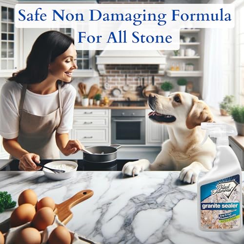 Granite Sealer: Seals and Protects. Marble Sealer Protector. Granite, Marble, and Travertine Countertop Sealer for All Stone Countertops. 1-Pint.