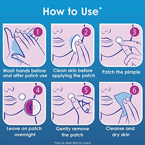 Overnight Spot Patches, Advanced Healing Hydrocolloid Acne Pimple Treatment, Blemish Spot Stickers for Face, 18 count