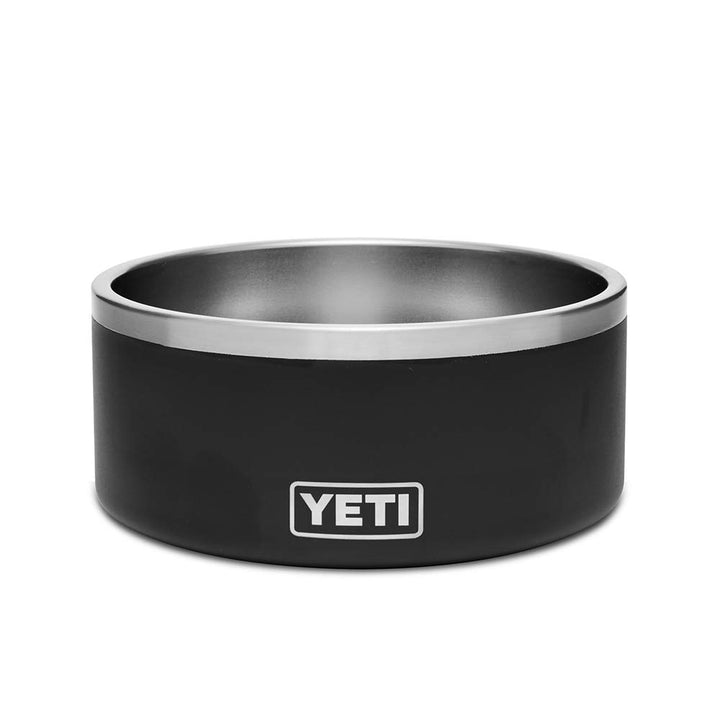 Boomer 8, Stainless Steel, Non-Slip Dog Bowl, Holds 64 Ounces, Black