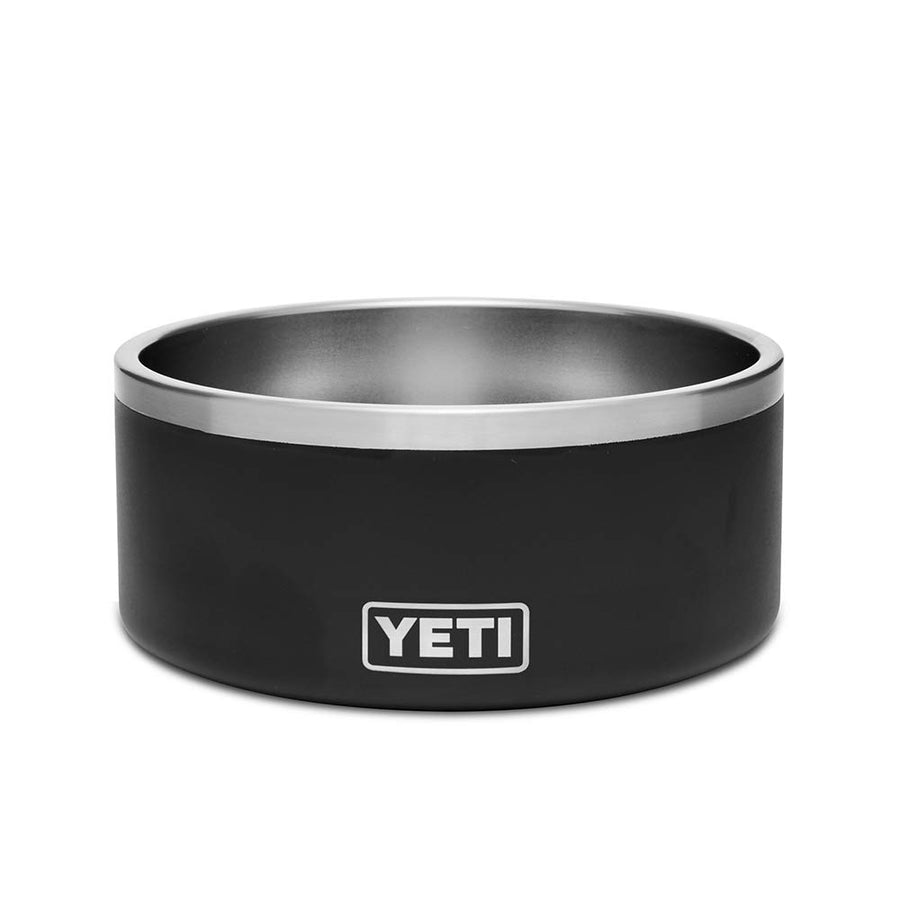 Boomer 8, Stainless Steel, Non-Slip Dog Bowl, Holds 64 Ounces, Black