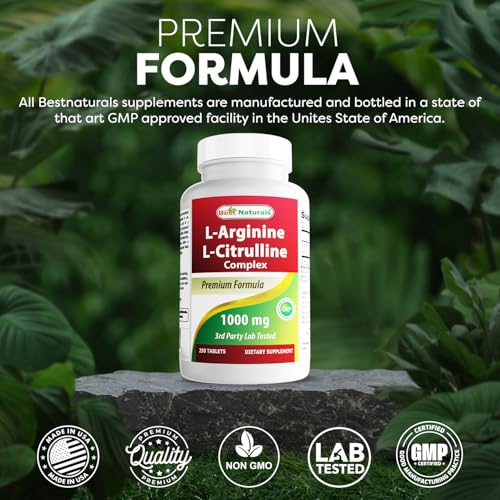 L-Arginine L-Citruline Complex Tablets, 250 Count