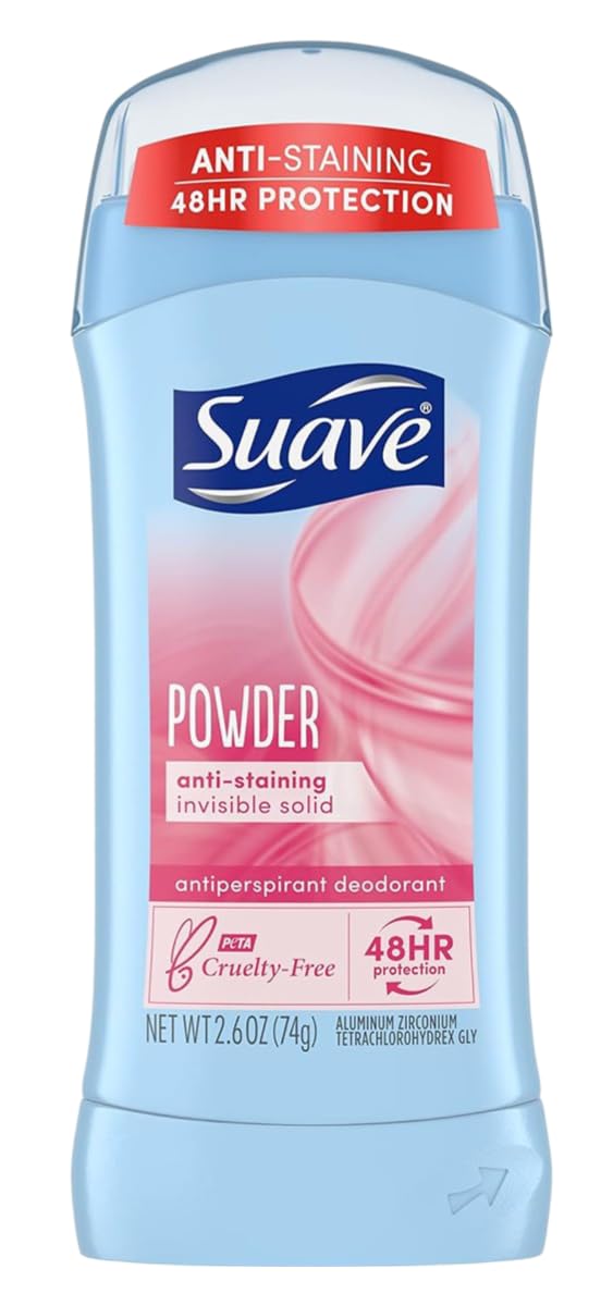 Deodorant 2.6 Ounce 24Hr Powder Invisible Solid (76ml) (2 Pack)