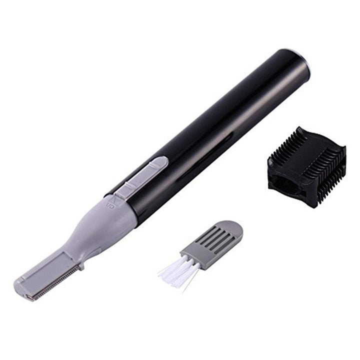 Portable Electric Lady Facial Trimmer Shaver Eyebrow Shaper Pen Hair Remover Removal Safety Beauty Knife (Black)