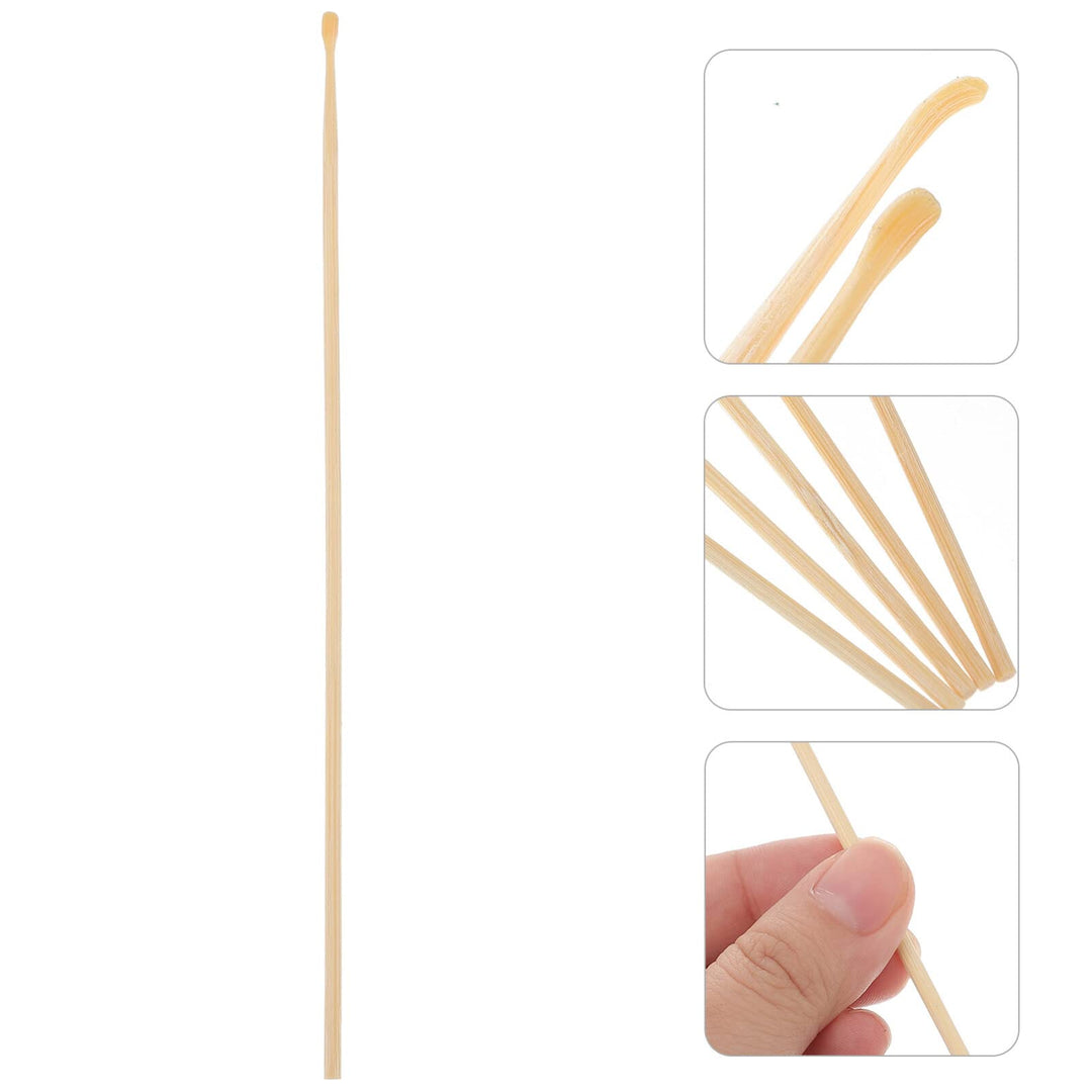 5pcs Ear Cleaning Tool Wooden Ear Pick Safety Earwax Remover Tool