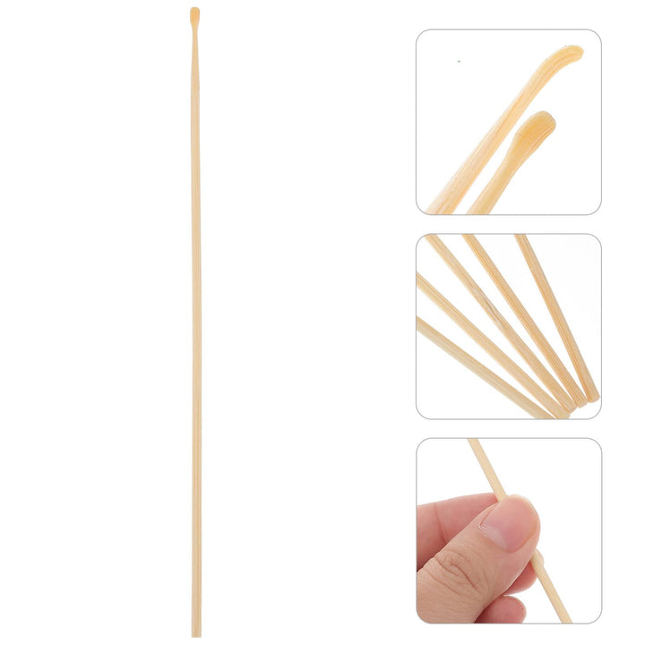 5pcs Ear Cleaning Tool Wooden Ear Pick Safety Earwax Remover Tool