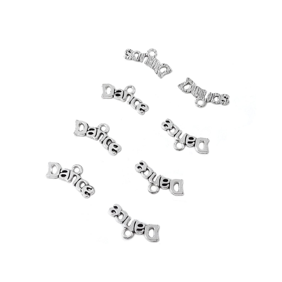 200PCS Alloy Dance Charms Pendant for Earring Necklace Bracelet Keychain Jewelry Craft Making
