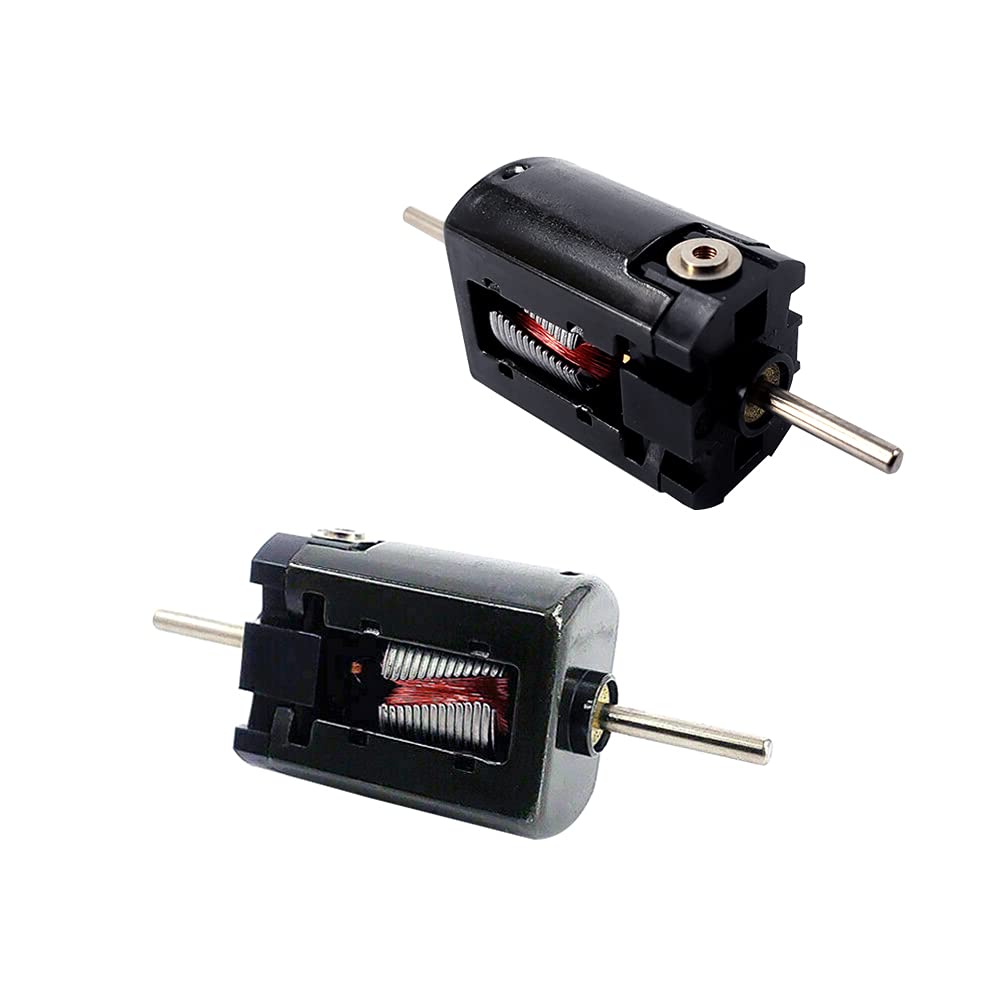 2Pcs 15mm Micro 010 Motor DC 6V 12V 24V High Speed Dual Shaft Toy Car Rail Train