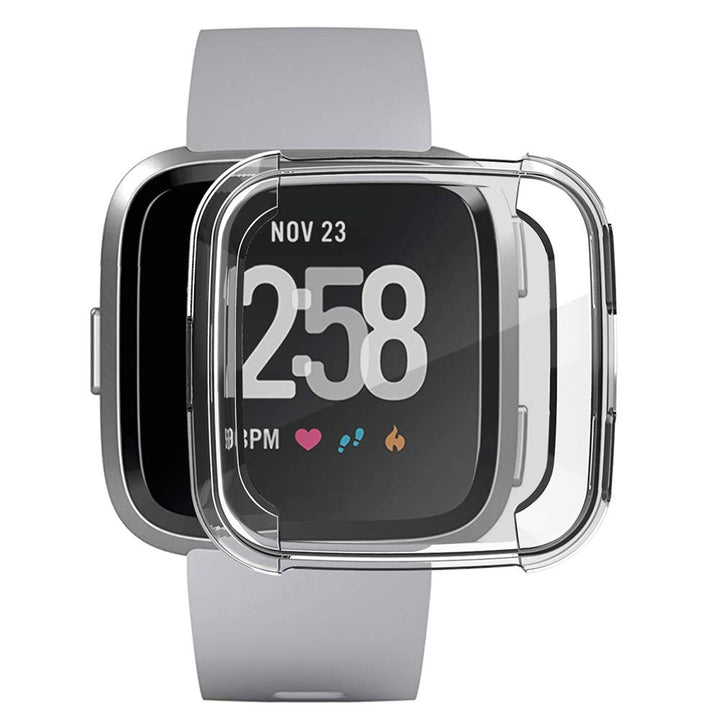 3 Packs Screen Protector Compatible Fitbit Versa, Ultra Slim Soft Full Cover Case for Fitbit Versa