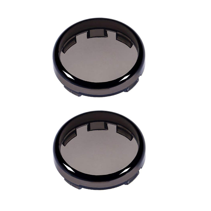 Smoke Bullet Turn Signal Light Lens Covers Compatible for Harley Davidson Touring Dyna Softail Sportster Electra Street Road Glide Road King Fatboy Heritage 1986-2019
