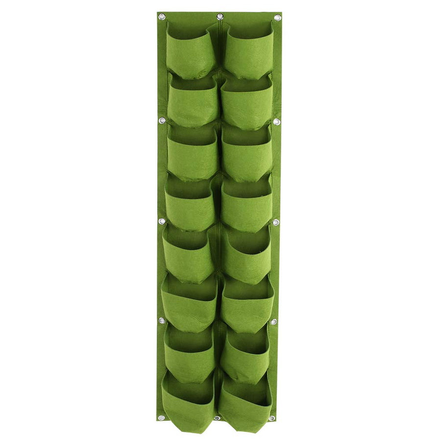 72 Pocket Vertical Wall Garden Planter,Wall Hanging Planting Bags for Garden Indoor Outdoor (Green)