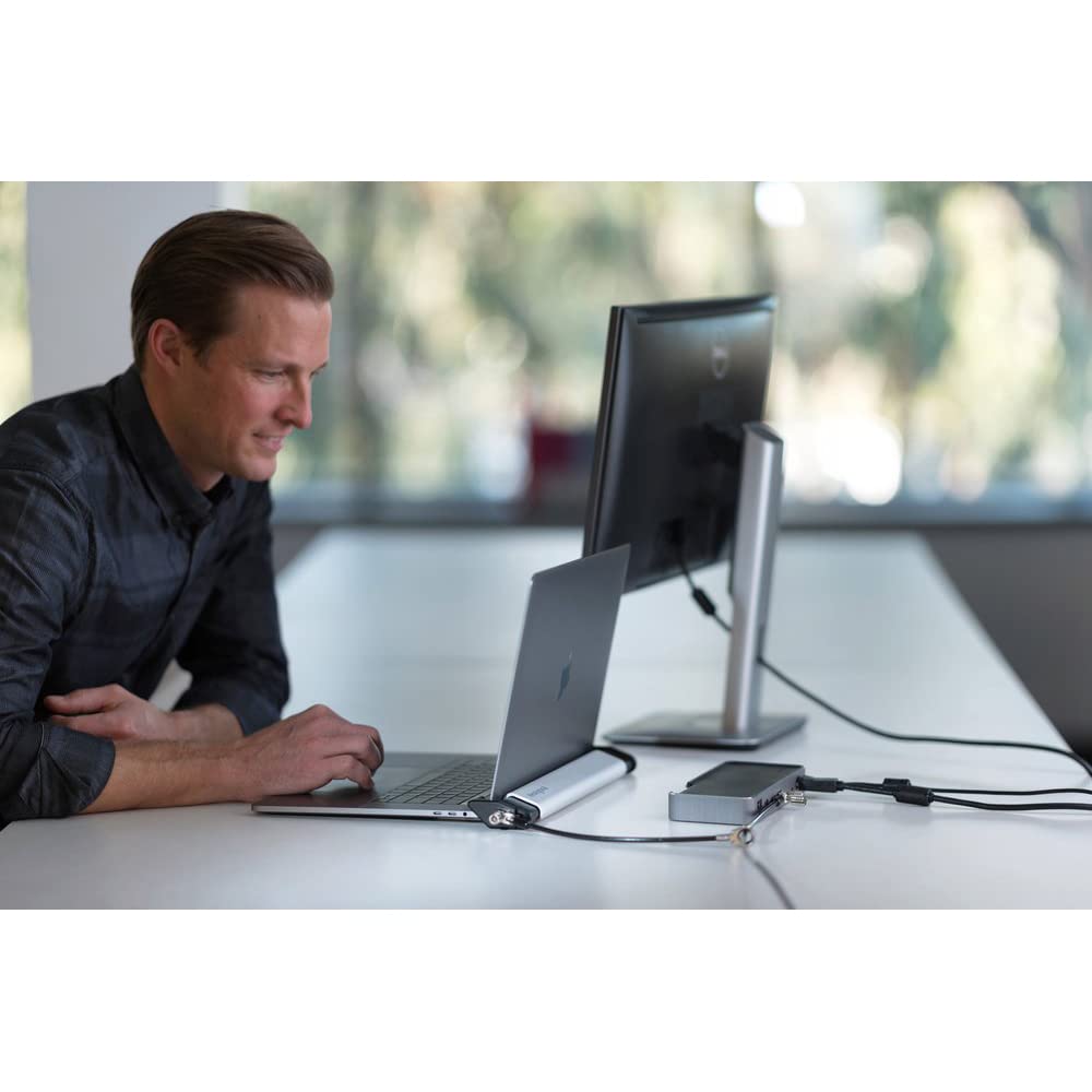 MacBook and Surface Laptop Locking Station with Keyed Lock Cable (K64453WW)