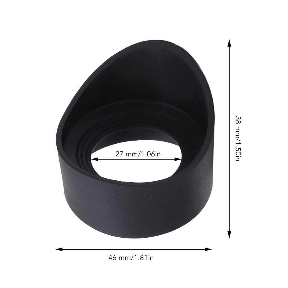 Soft Rubber Eyepiece Eye, 27mm/1.06in Inner Diameter Rubber Eyecups for 42-48mm/1.65-1.89in Lens, Suitable for Microscope Eyepieces, Monoculars and Binoculars