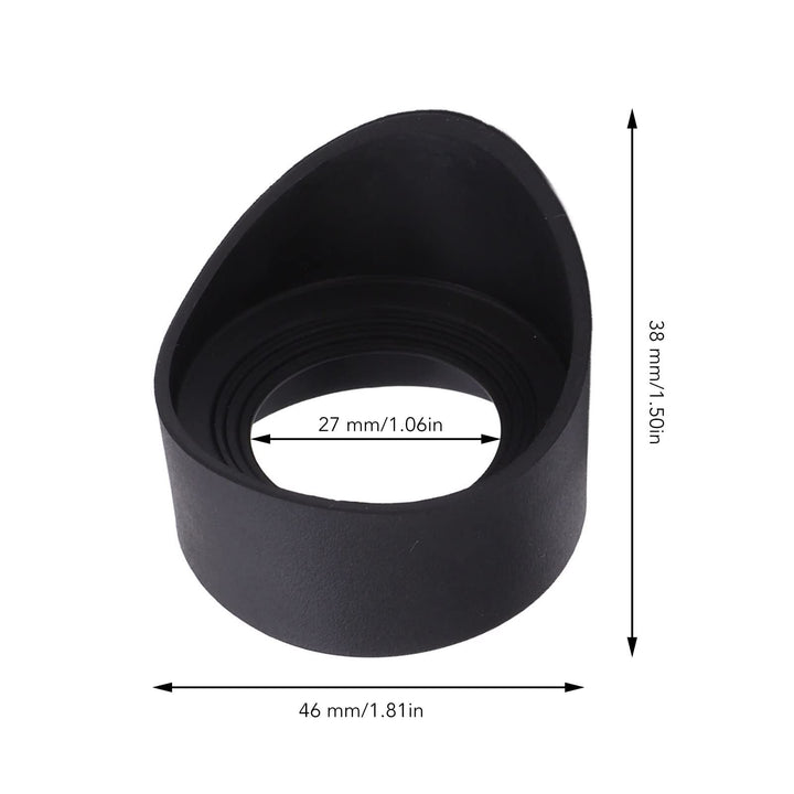 Soft Rubber Eyepiece Eye, 27mm/1.06in Inner Diameter Rubber Eyecups for 42-48mm/1.65-1.89in Lens, Suitable for Microscope Eyepieces, Monoculars and Binoculars