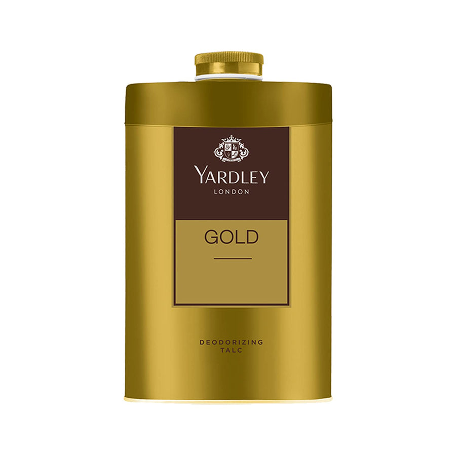 London Gold Deodorizing Talc| Fresh Woody Scent| Masculine Fragrance| Body Talc for Men| 250g