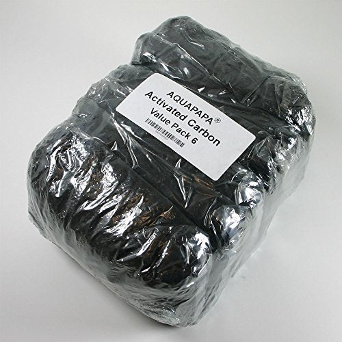 6 lbs Carbon Charcoal Filter Media Pellets in 6 Mesh Bags for Aquarium Fish Tanks