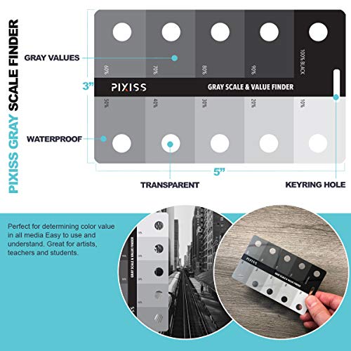 Artist 10 Proportional Divider - Drawing Tool for Artists - Gray Scale Value Finder, Color Wheel and Artists View Catcher Finder - Drawing Supplies & Drafting Tools