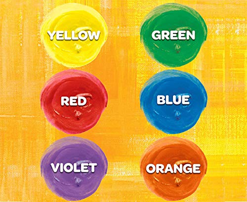Washable Kids Paint, 6 Count, Kids At Home Activities, Painting Supplies, Gift, Assorted
