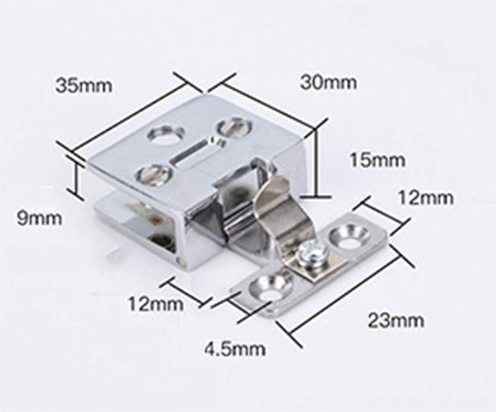 (2 Pieces) Stainless Steel Cabinet Glass Door Hinge Wine Cabinet Door Hinge Cabinet Glass Hinge Cabinet Glass clamp Without Drilling