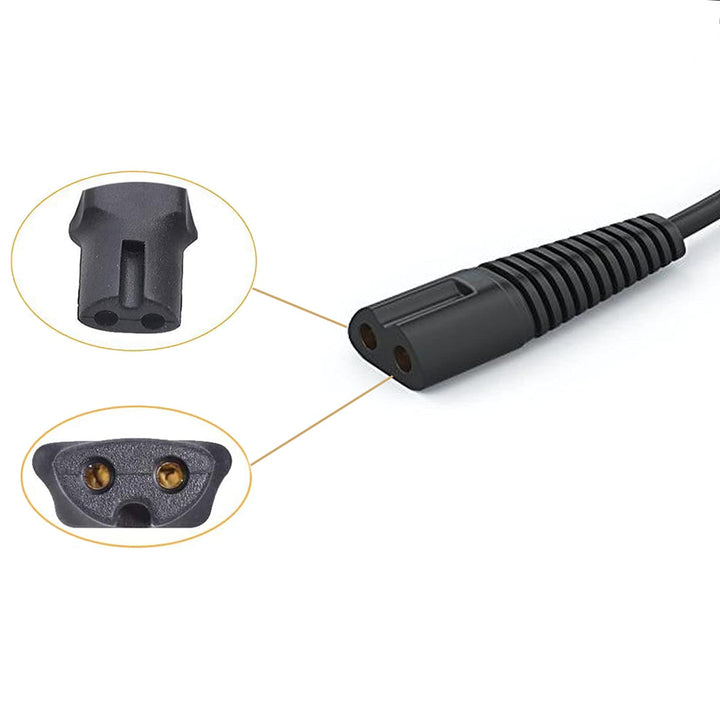 Charger Replacement for Braun Charger,12V Power Cord Compatible with Braun Shaver Series 3//7/5/1/9,Razor 3040s 310s 340S,5190cc 5040s,740S 7865,9290cc 9095cc and more models