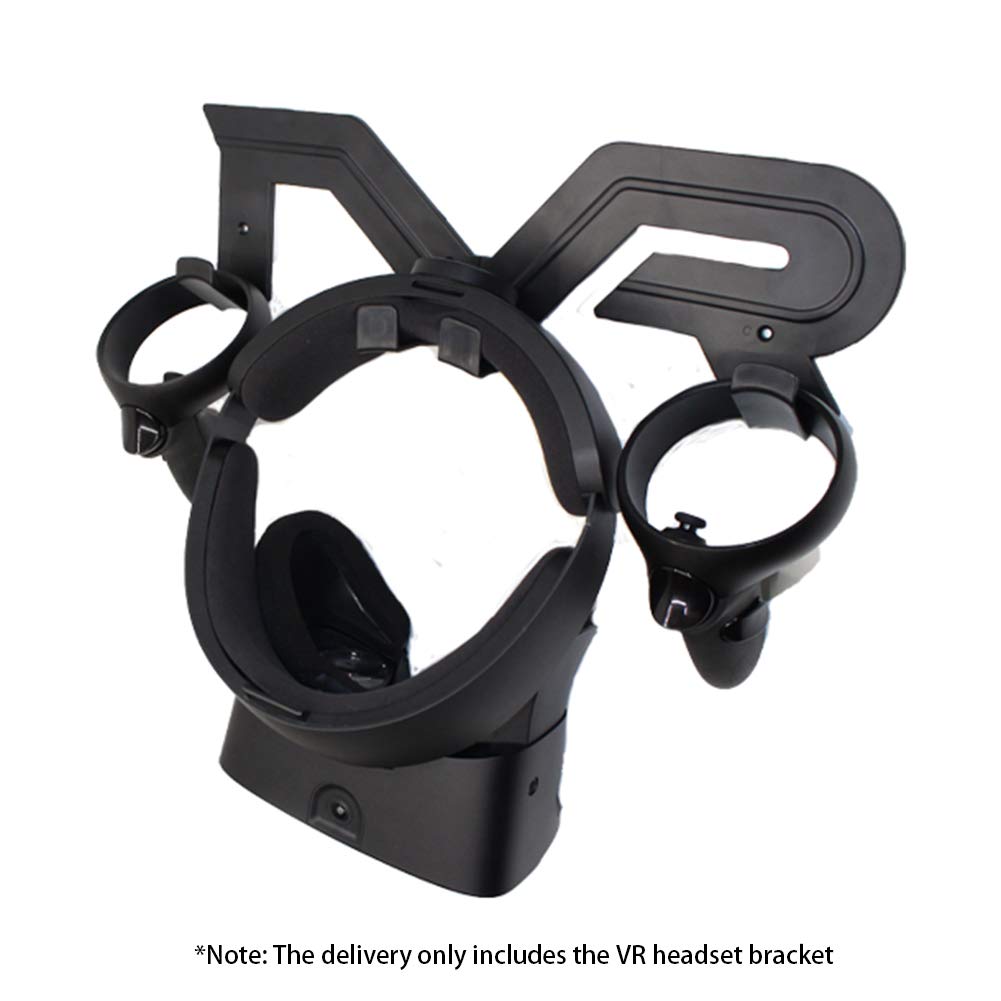 VR Headset Stand, Black, Portable Electronic Device Stand, Compatible with Headphones