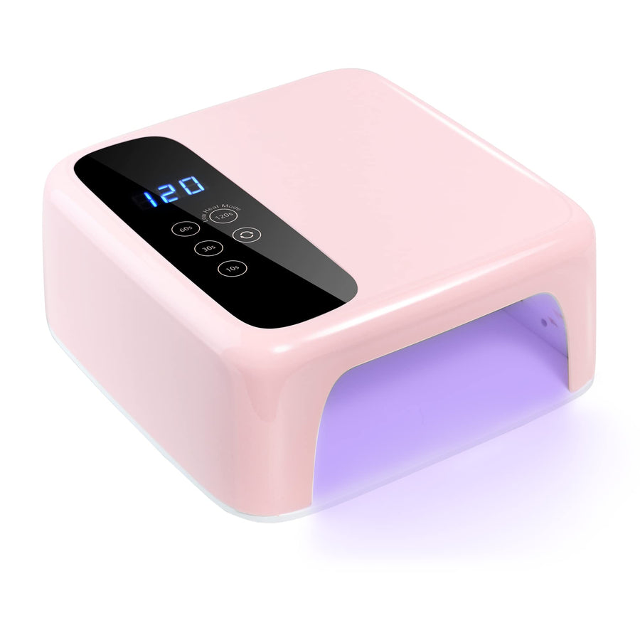 Cordless LED Nail Lamp, Nail Dryer, 72W Rechargeable LED Nail Light, 36 Beads Portable Gel UV Led Nail Lamp with 4 Timer Setting and LCD Display