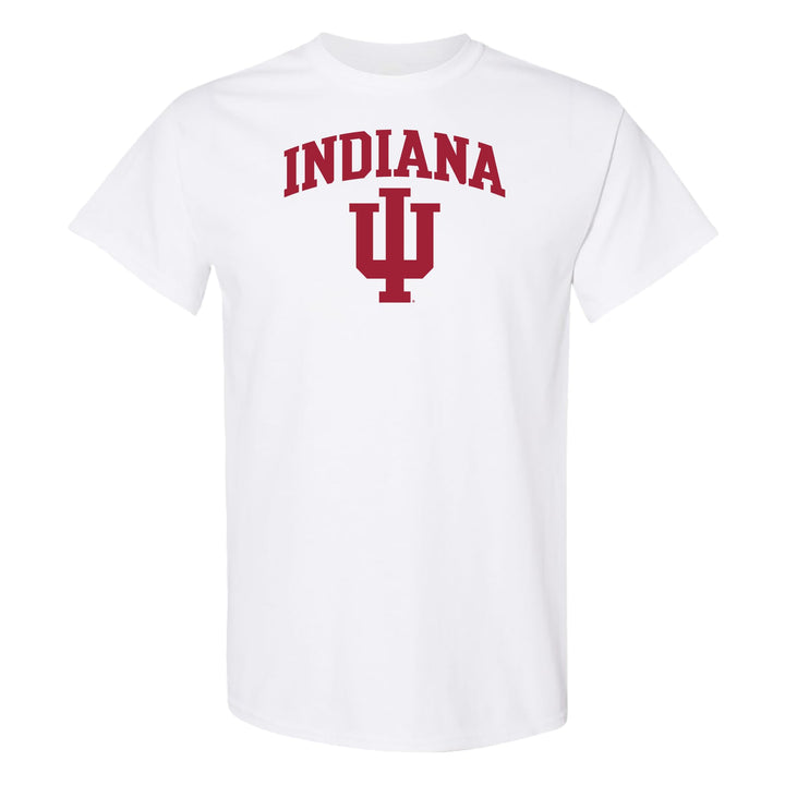 AS03 - Indiana Hoosiers Arch Logo T-Shirt - Large - White