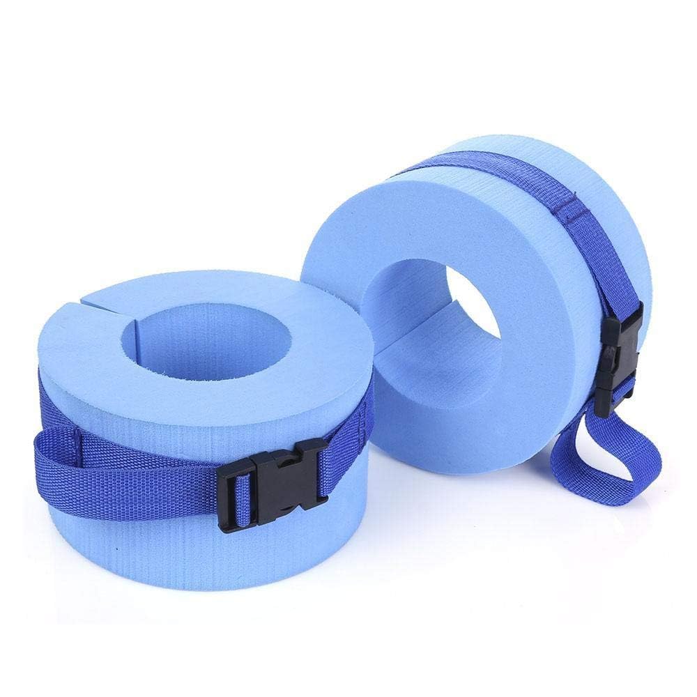 Aquatic Cuffs, Swimming Weights Water Aerobics Float Sleeves Fitness Exercise Set, Ankles Arms Belts with Quick Release Buckle for Swim Training Fitness (2Pcs)
