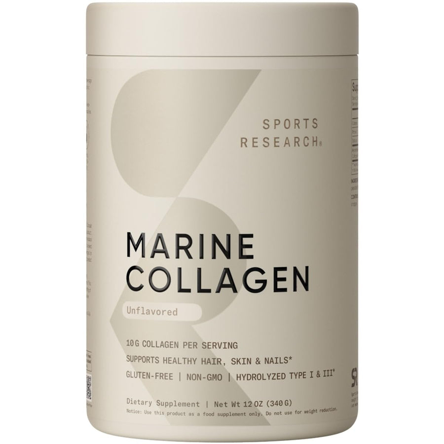Marine Collagen Peptides Powder - Sourced from Wild-Caught Fish, Pescatarian Friendly, Keto Certified & Non-GMO Tested - Easy to Mix in Water or Juice! (34 Servings)