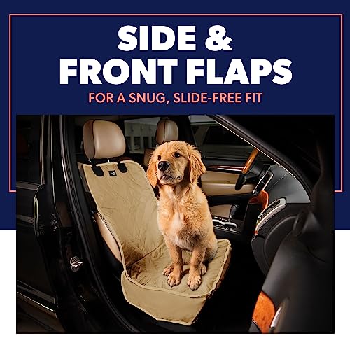 Dog Car Seat Cover, Waterproof Front Seat Protector for SUV Truck Sedan, Pet Safety Travel Comfort System with Universal Fit, Black