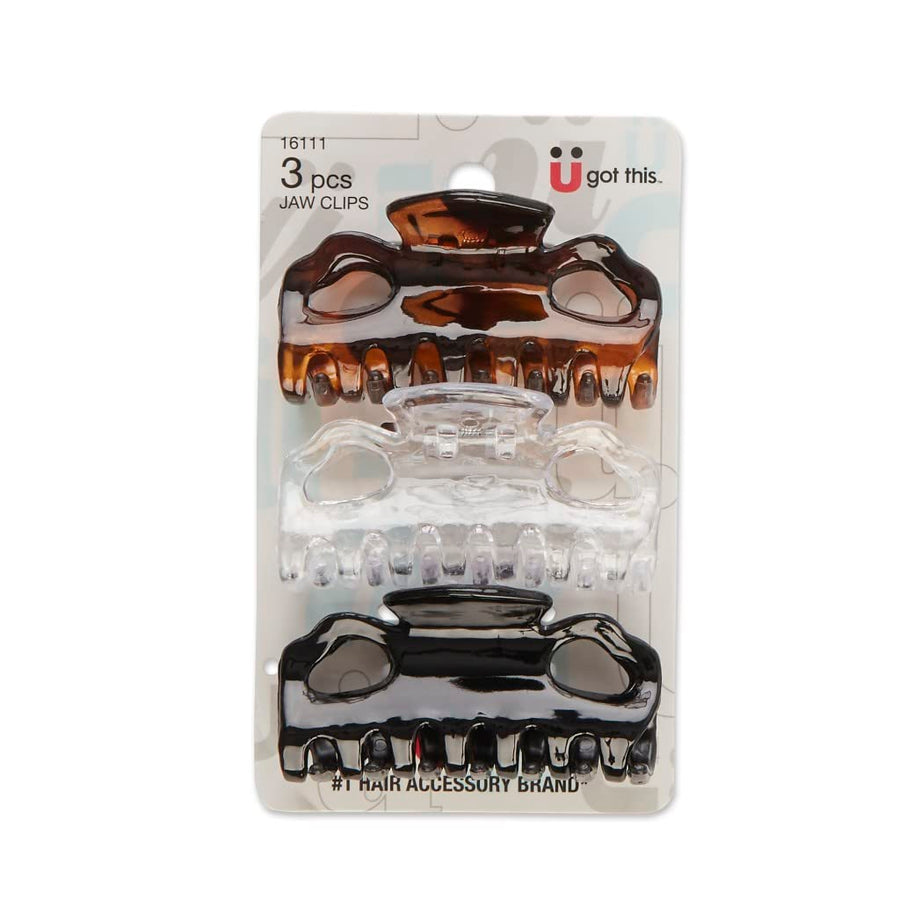 Scunci Jaw Clips 3 count