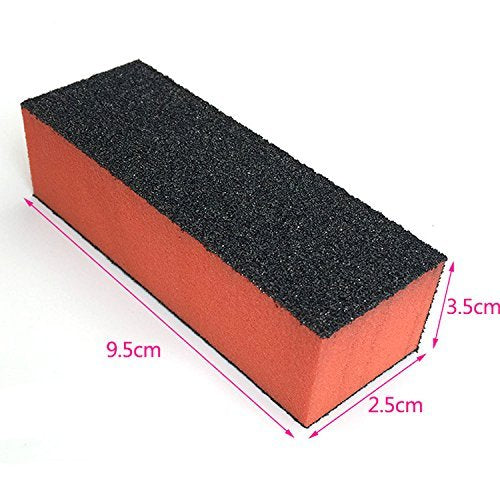 10PCS 3 Ways Professional Washable Nail Buffing Block Manicure Pedicure Tool Emery Board Gel Polish Nail Art Care Buffing Buffer Sanding Files Shiny Block