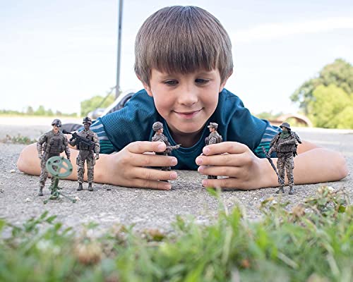 Elite Force Marine Recon Action Figures – 5 Pack Military Toy Soldiers Playset | Realistic Gear and Accessories –