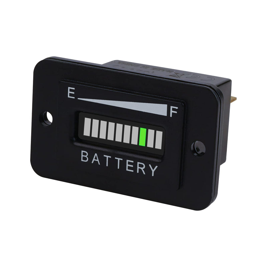 48V LED Battery Power Indicator,Battery Charge & Discharge Display,Applicable to Lead Acid Battery Powered Golf Cart Forklift Lawn Mower Leaf Trimmer Motorhome etc.