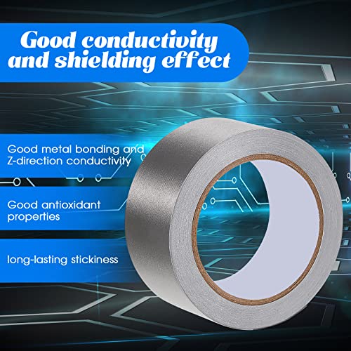 3 Roll Tape Double Conductive Fabric Tape Cloth Tape Conductive Adhesive Tape Roll(1in x 65ft, 1.5in x 65ft, 2in x 65ft)