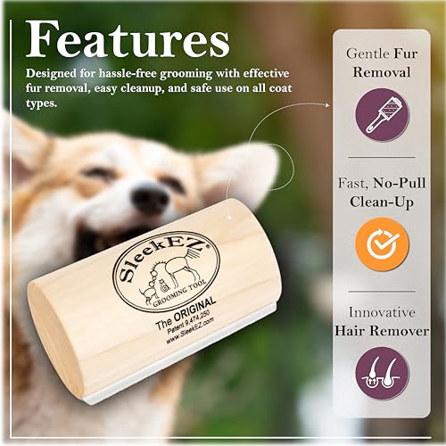 Dog Brush for Shedding & Dog Grooming Supplies, Pet Hair Removal Tool, Dog Hair Remover, Deshedding Dog Brush, Dog Brush for Short Haired Dogs, Dog Comb, Dog Hair Brush, Dog Shedding Brush