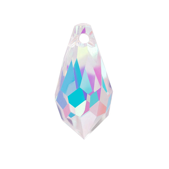 72pcs AB Teardrop Crystal Beads - 7x14mm Waterdrop Faceted Glass Beads for Jewelry Making, Earrings, Necklaces, Bracelets