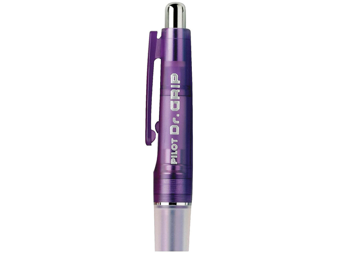 PILOT Dr. Grip Refillable & Retractable Gel Ink Rolling Ball Pen, Fine Point, Purple Barrel, Black Ink, Single Pen (36261)