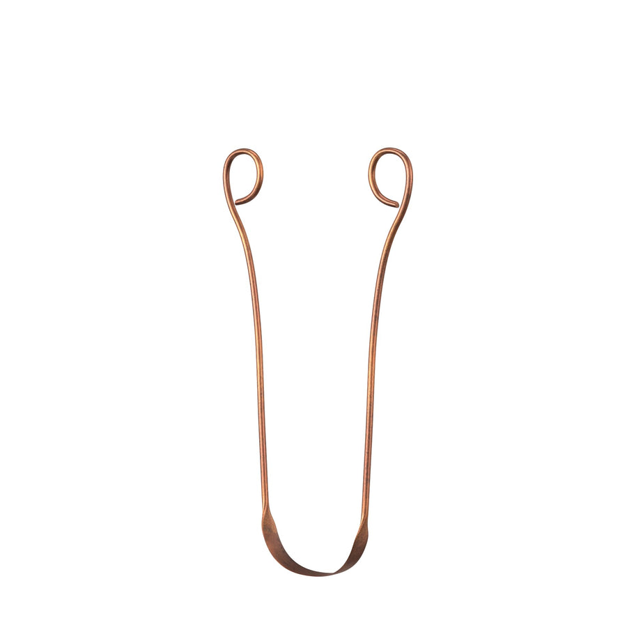 COPPER Tongue Scraper Cleaner | 100% Pure Heavy Duty Metal, BPA Free, Easy to Use for Adults and Kids | Natural Oral Care for Fresh Breath and Improved Oral Hygiene