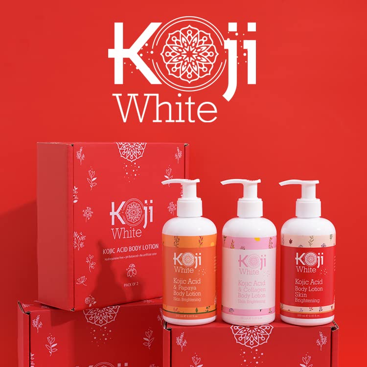 Kojic Acid Skin Brightening Body Lotion - Body Moisturizer, Boost Hydrating, Sun Damage Skin, Uneven Skin Tone, Paraben-Free, Vegan, 8.45 Fl Oz Bottle