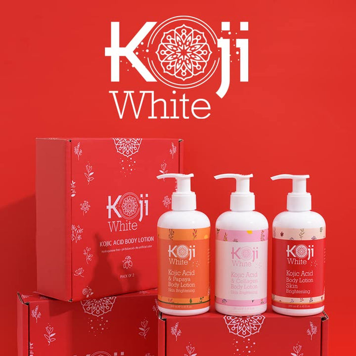 Kojic Acid Skin Brightening Body Lotion - Body Moisturizer, Boost Hydrating, Sun Damage Skin, Uneven Skin Tone, Paraben-Free, Vegan, 8.45 Fl Oz Bottle